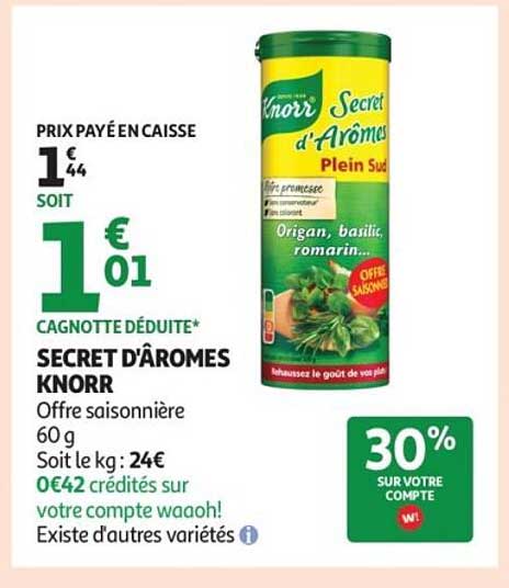 SECRET D'ARÔMES KNORR
