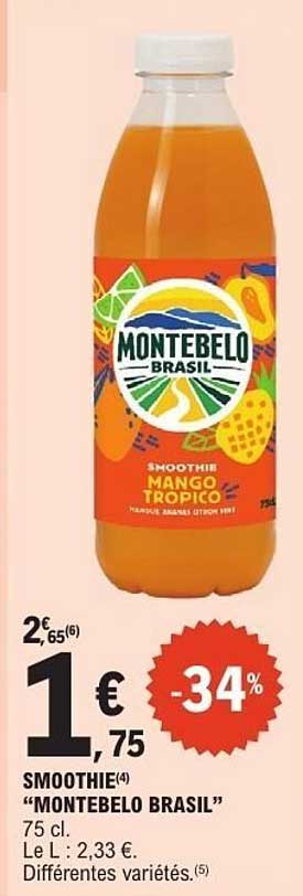SMOOTHIE “MONTEBELO BRASIL”