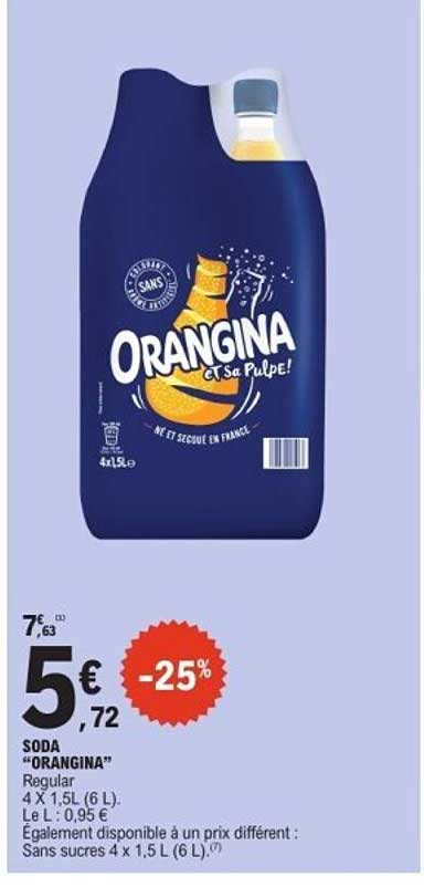 SODA “ORANGINA”
