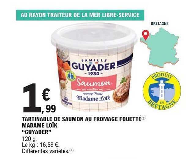 TARTINABLE DE SAUMON AU FROMAGE FOUETTÉ(3) MADAME LOÏK “GUYADER”