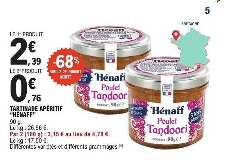 TARTINADE APÉRITIF "HÉNAFF" 90 g