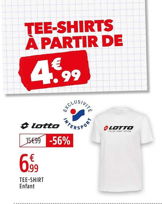 TEE-SHIRTS À PARTIR DE 4€99