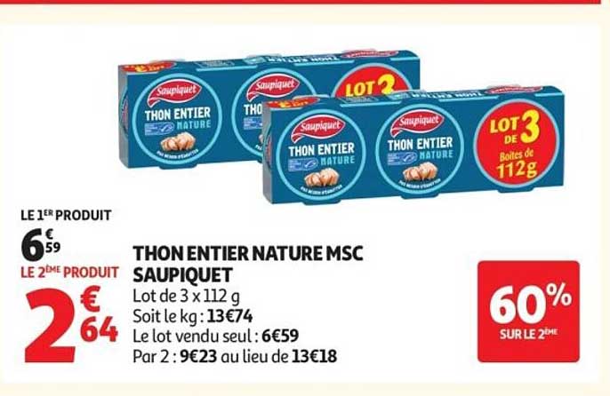 THON ENTIER NATURE MSC SAUPIQUET