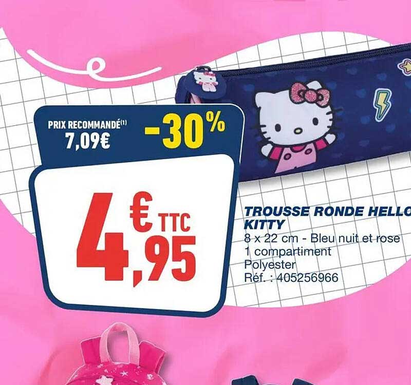 TROUSSE RONDE HELLO KITTY