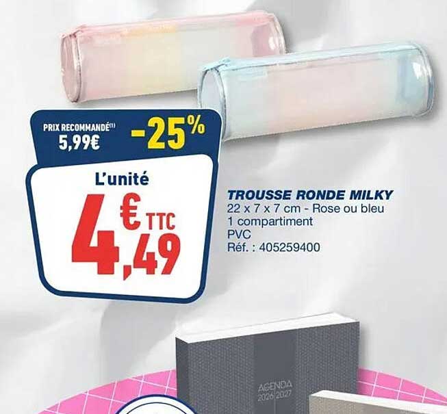 TROUSSE RONDE MILKY