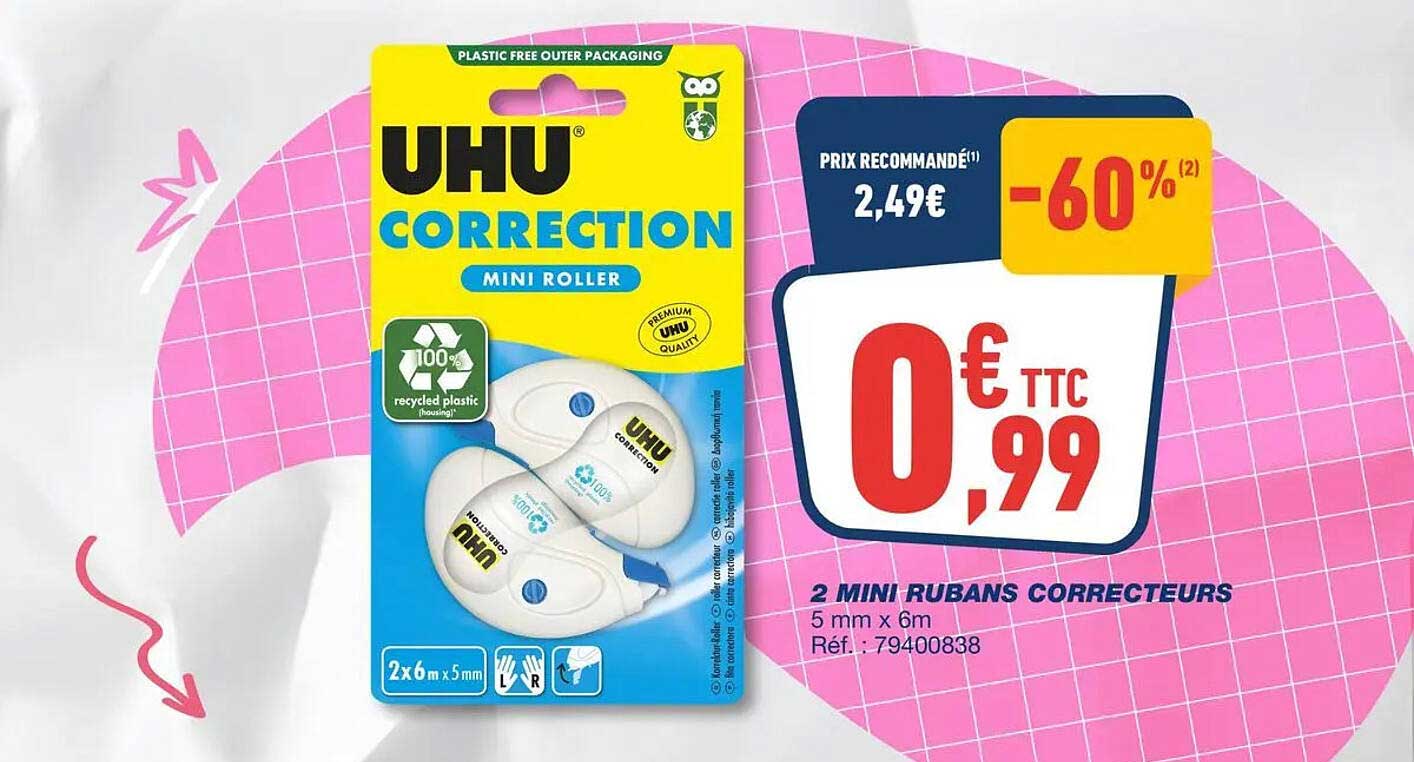 UHU CORRECTION MINI ROLLER