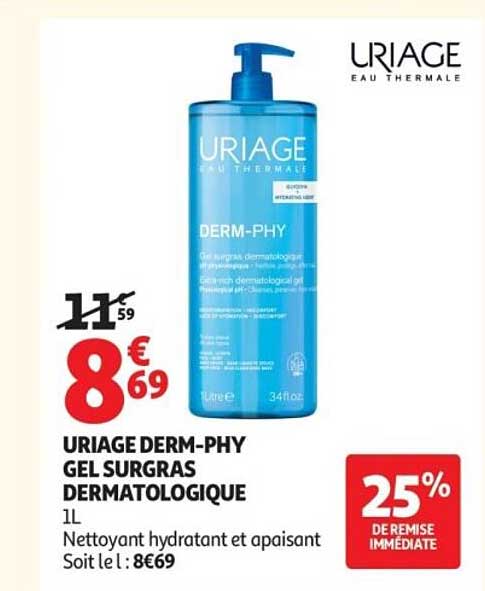 URIAGE DERM-PHY GEL SURGRAS DERMATOLOGIQUE 1L