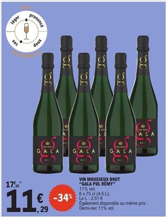 VIN MOUSSEUX BRUT “GALA POL RÉMY”