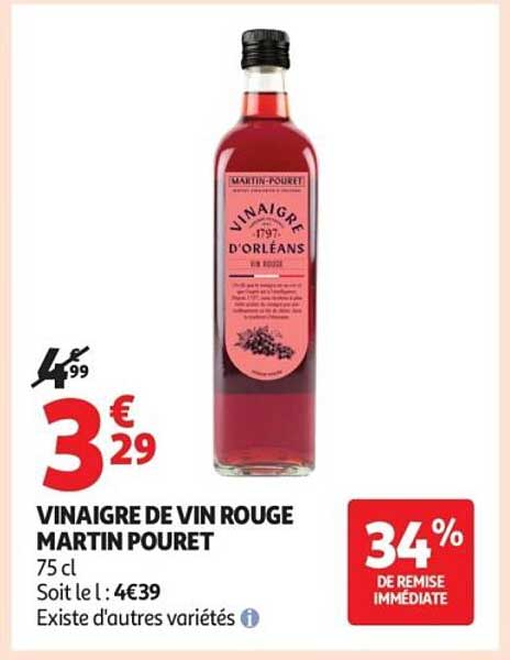 VINAIGRE DE VIN ROUGE MARTIN POURET