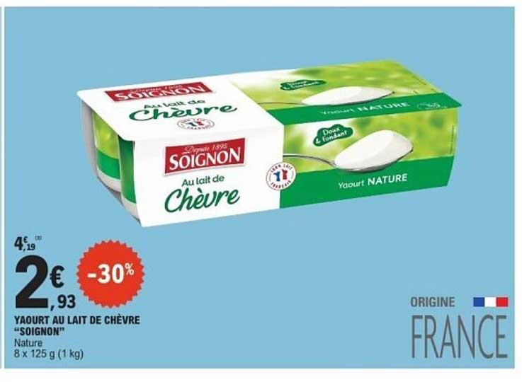YAOURT AU LAIT DE CHÈVRE “SOIGNON”