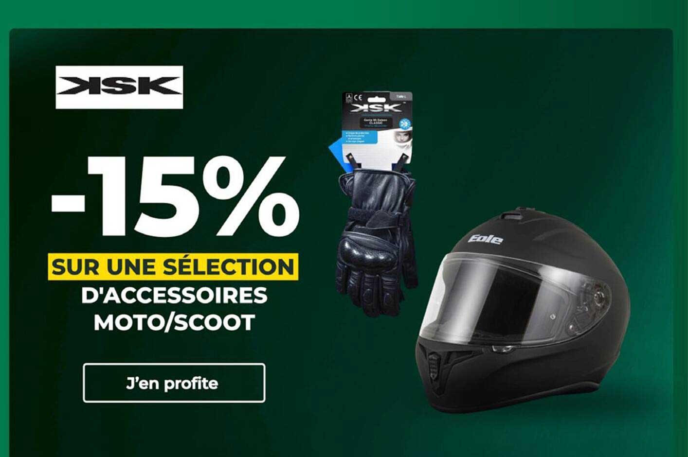 -15% SUR UNE SÉLECTION D'ACCESSOIRES MOTO/SCOOT