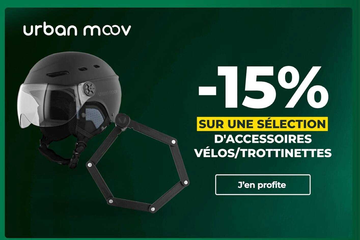 -15% SUR UNE SÉLECTION D'ACCESSOIRES VÉLOS/TROTTINETTES