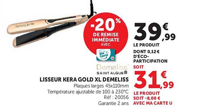 -20% DE REMISE IMMÉDIATE AVEC MA CARTE U