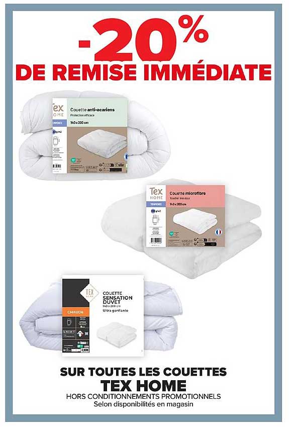 -20% DE REMISE IMMÉDIATE