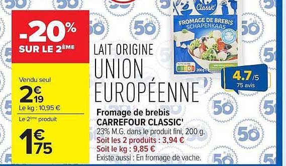 -20% SUR LE 2ÈME