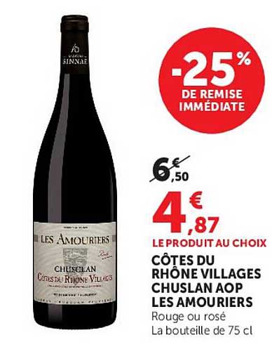 -25% DE REMISE IMMÉDIATE