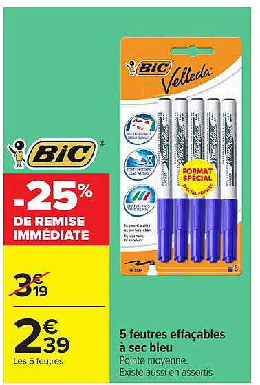 -25% DE REMISE IMMÉDIATE