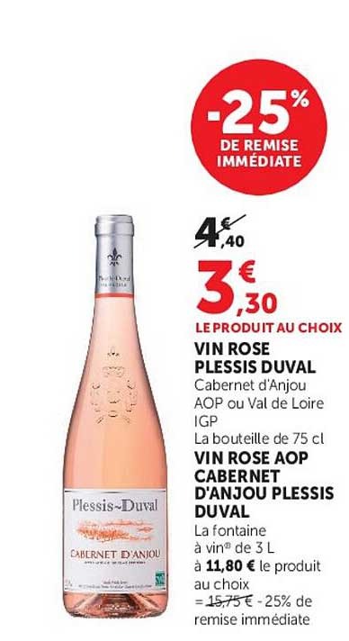 -25% DE REMISE IMMÉDIATE