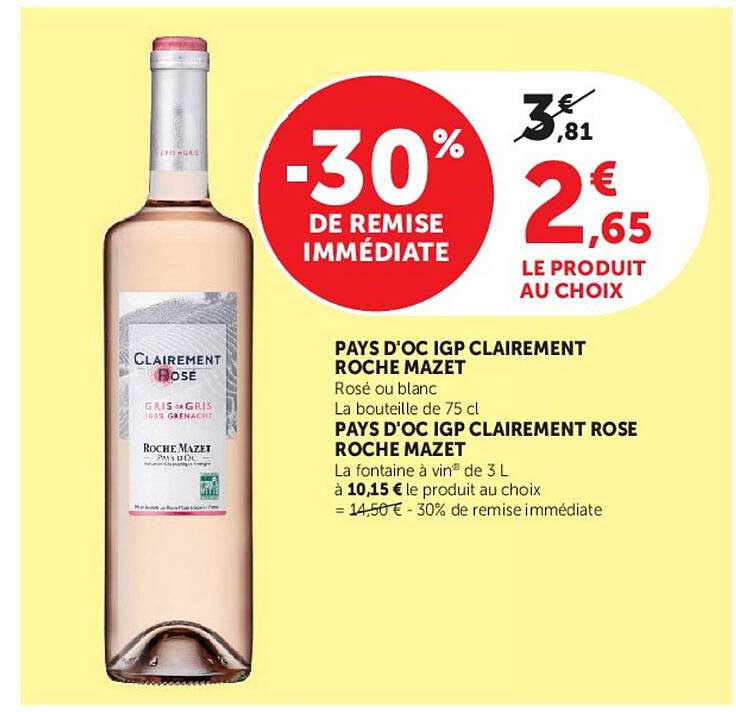 -30% DE REMISE IMMÉDIATE