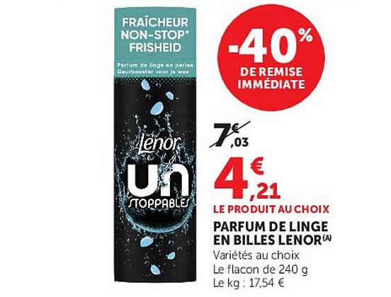 -40% DE REMISE IMMÉDIATE