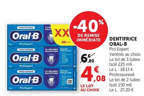 -40% DE REMISE IMMÉDIATE