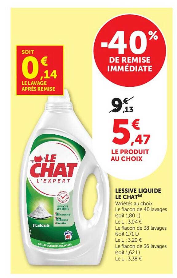 -40% DE REMISE IMMÉDIATE