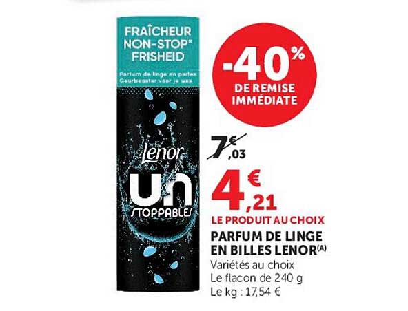 -40% DE REMISE IMMÉDIATE