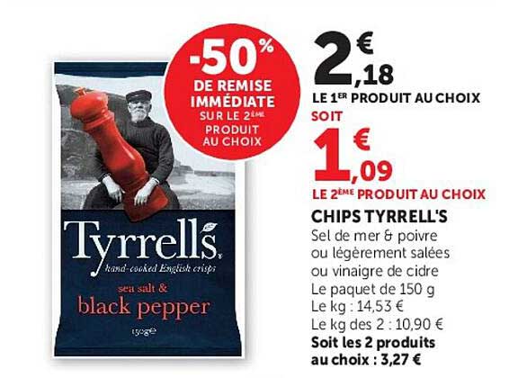 -50% DE REMISE IMMÉDIATE SUR LE 2È PRODUIT AU CHOIX
