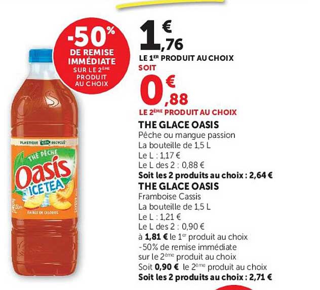 -50% DE REMISE IMMÉDIATE SUR LE 2ÈME PRODUIT AU CHOIX