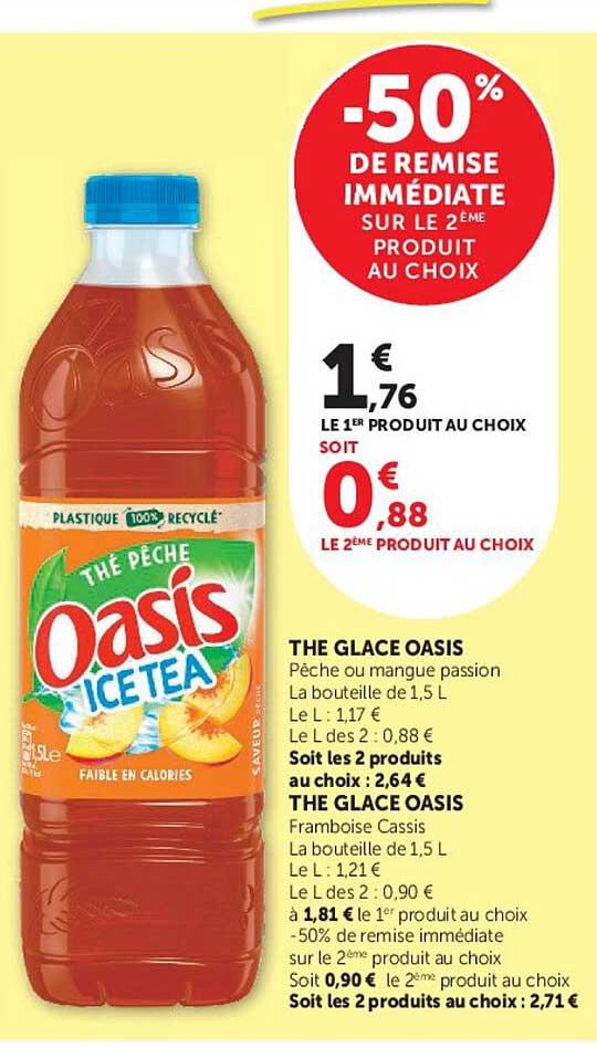 -50% DE REMISE IMMÉDIATE SUR LE 2ÈME PRODUIT AU CHOIX