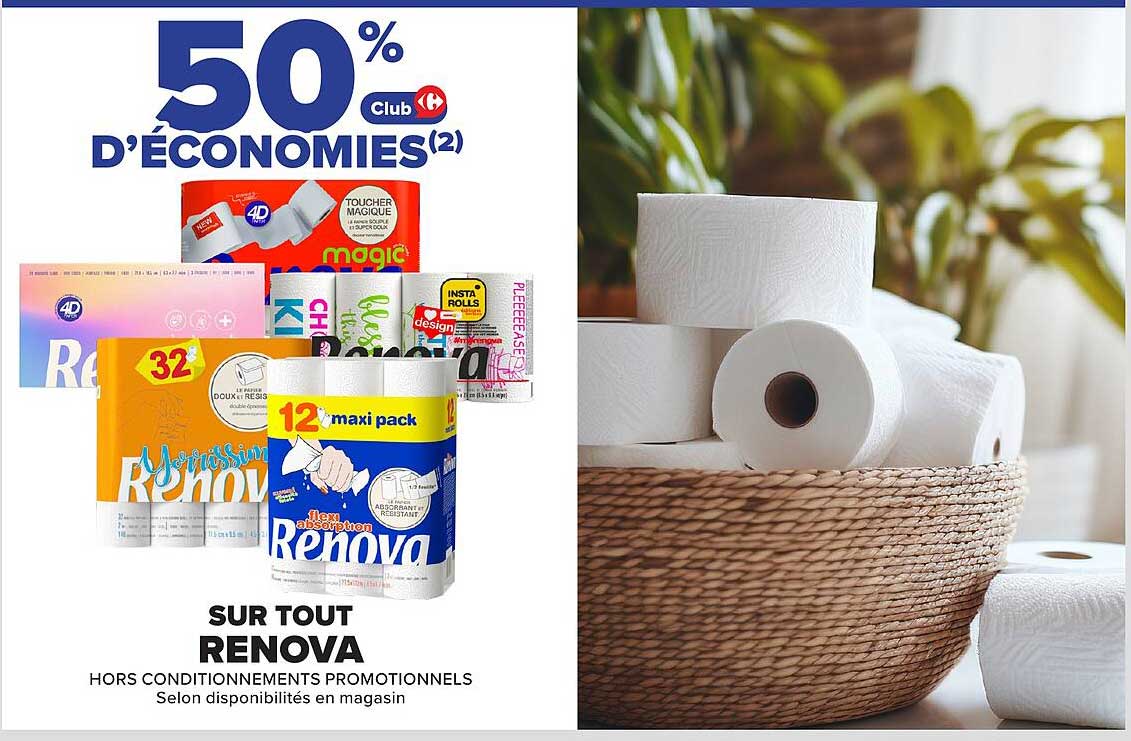 50% d'économies Club Carrefour