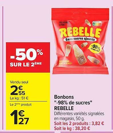 -50% SUR LE 2ᵉ