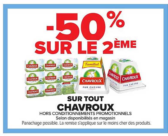 -50% SUR LE 2ÈME