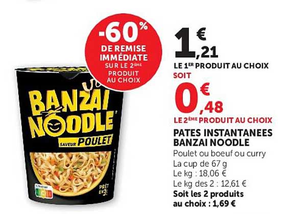 -60% DE REMISE IMMÉDIATE SUR LE 2E PRODUIT AU CHOIX