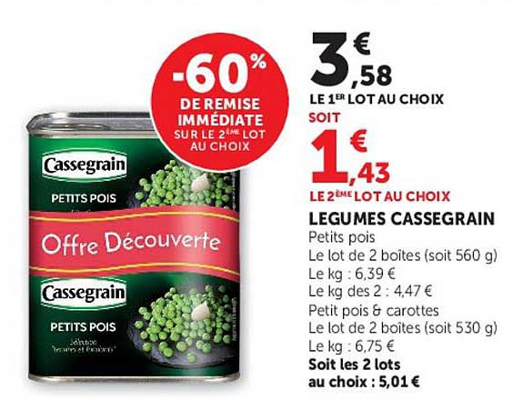-60% DE REMISE IMMÉDIATE SUR LE 2ÈME LOT AU CHOIX