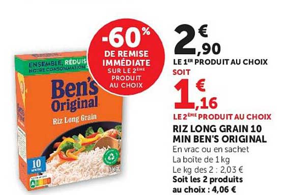 -60% DE REMISE IMMÉDIATE SUR LE 2ÈME PRODUIT AU CHOIX
