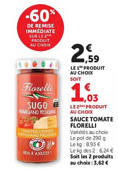 -60% DE REMISE IMMÉDIATE SUR LE 2ÈME PRODUIT AU CHOIX
