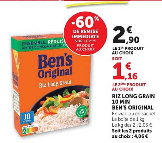 -60% DE REMISE IMMÉDIATE SUR LE 2ÈME PRODUIT AU CHOIX