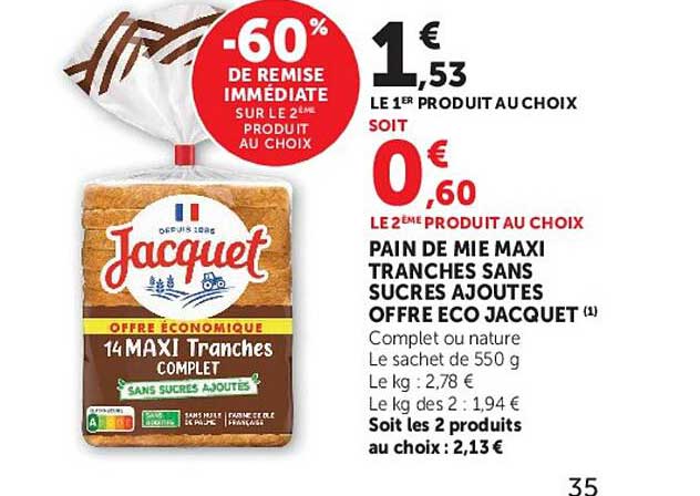-60% DE REMISE IMMÉDIATE SUR LE 2ÈME PRODUIT AU CHOIX