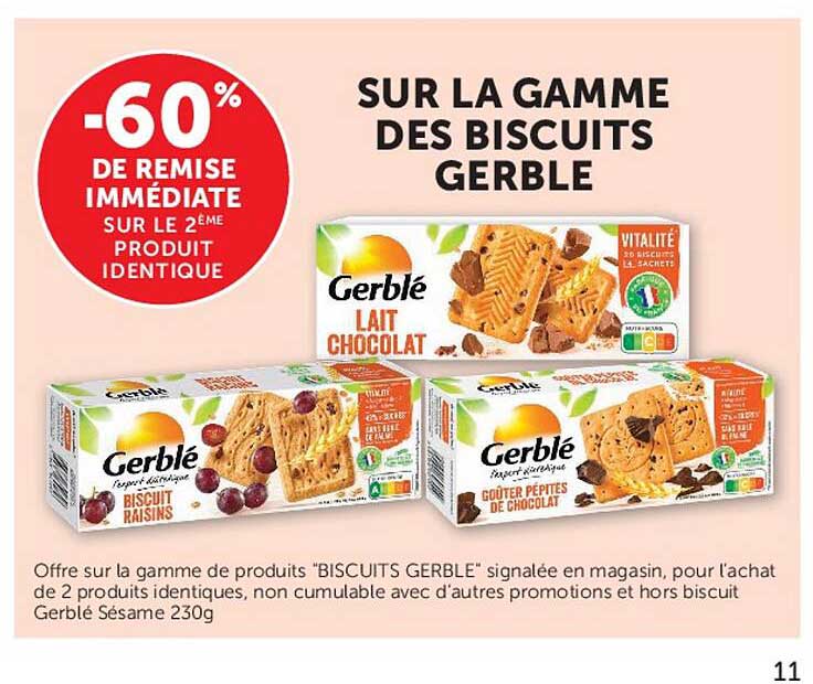 -60% DE REMISE IMMÉDIATE SUR LE 2ÈME PRODUIT IDENTIQUE