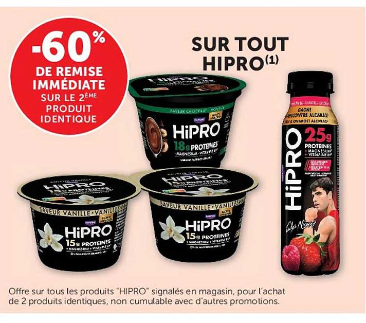 -60% DE REMISE IMMÉDIATE SUR LE 2ÈME PRODUIT IDENTIQUE