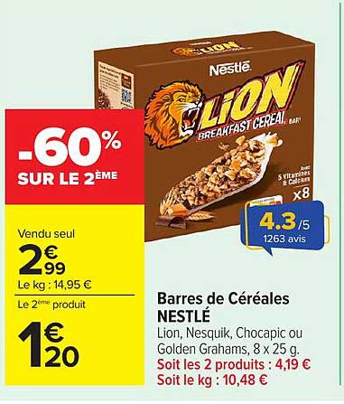 -60% SUR LE 2ÈME