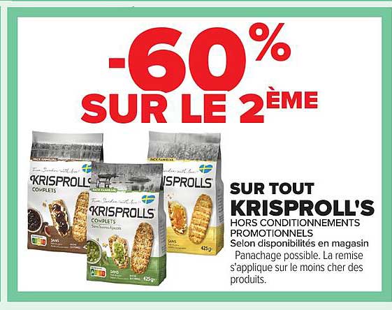 -60% SUR LE 2ÈME