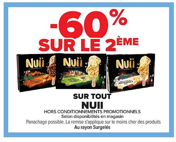 -60% SUR LE 2ÈME SUR TOUT NUII