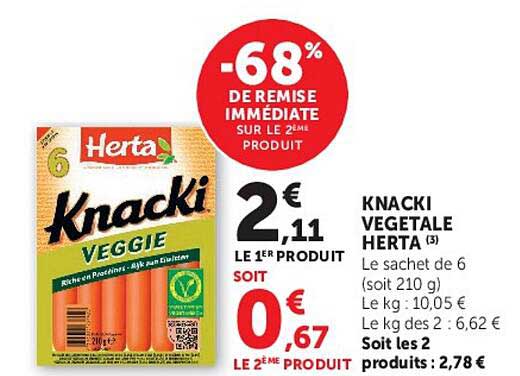 -68% DE REMISE IMMÉDIATE SUR LE 2ème PRODUIT