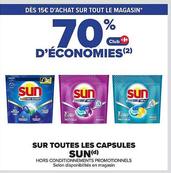 70% d'économies Club