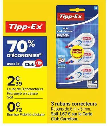 70% D'ÉCONOMIES(2) avec le Club Carrefour