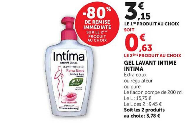 -80% DE REMISE IMMÉDIATE SUR LE 2E PRODUIT AU CHOIX