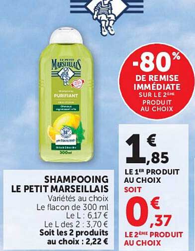 -80% DE REMISE IMMÉDIATE SUR LE 2ÈME PRODUIT AU CHOIX