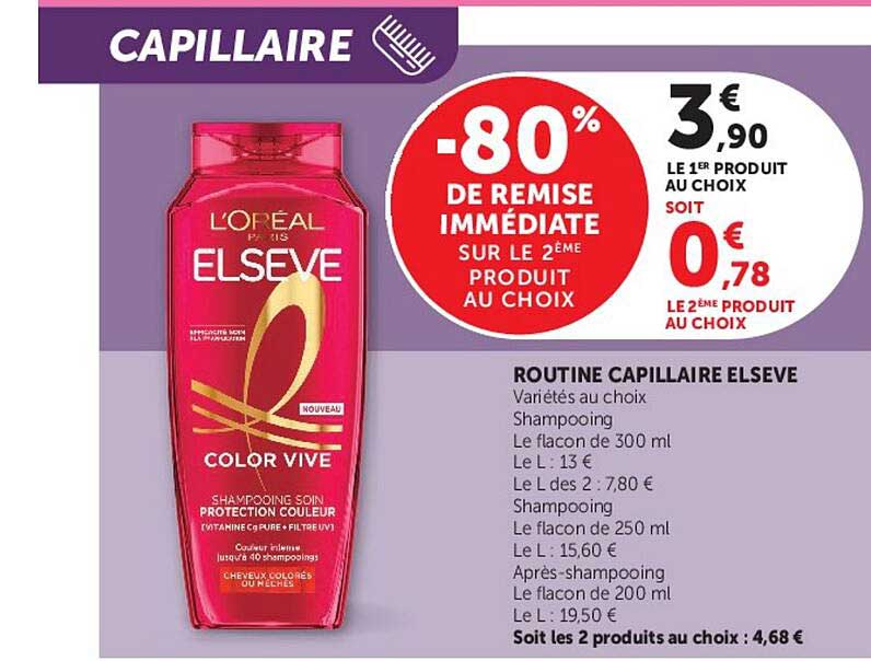 -80% DE REMISE IMMÉDIATE SUR LE 2ÈME PRODUIT AU CHOIX